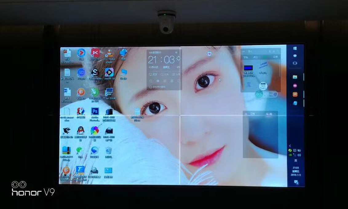 上海某公司展廳2X2無縫拼接屏項(xiàng)目